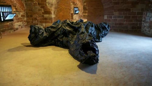 La Mancha Negra I | Sculptures by Charlotte Becket | Castle Williams in New York