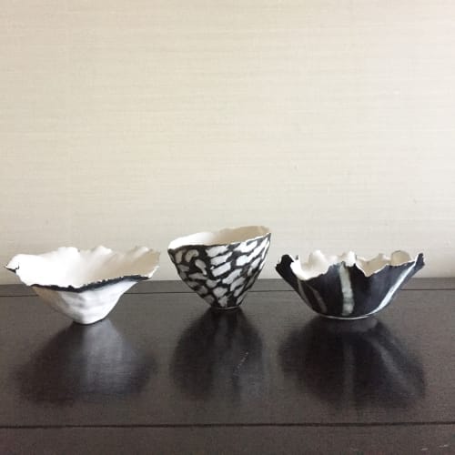 Handmade porcelain bowls for private residence | Tableware by Joanna Ling Ceramics