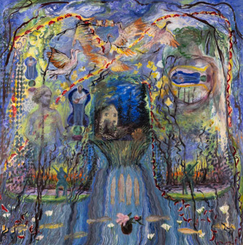 The Shortest Day of the Year is Not the Earliest Sunset | Oil And Acrylic Painting in Paintings by Sally K. Smith