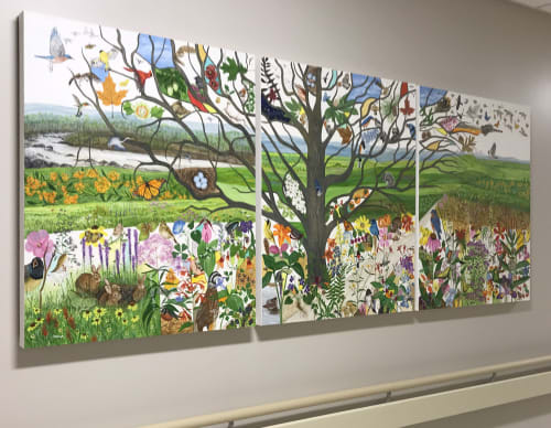 "Tree of Life" | Paintings by Trena McNabb | Wake Forest Baptist Health - Wake Forest Baptist Medical Center in Winston-Salem