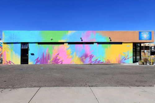 Vortex on Route 66 | Murals by Sofia Maldonado | HOT YOGA downtown in Albuquerque