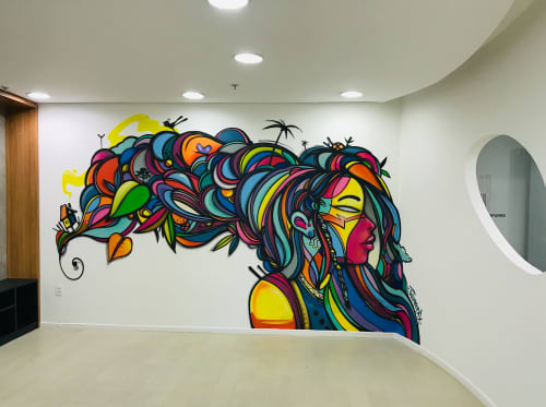 Grow at TecnoPuc - Brasil | Paintings by Jotape Pax | Tecnopuc in Partenon