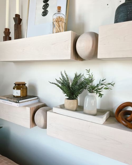 "Monolith" Horizontal Shelving | Sculptures by Candice Luter Art & Interiors