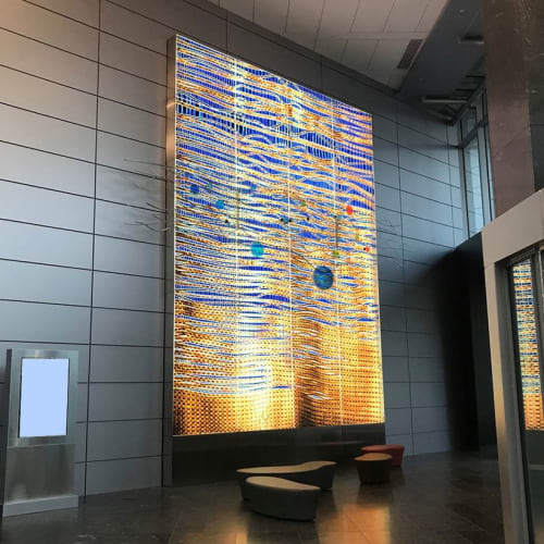 Tapestry of Life:  The Warp and Weft of Care | Sculptures by Deanna Marsh | Sutter Health - CPMC/PAMF Medical Office Building in San Francisco