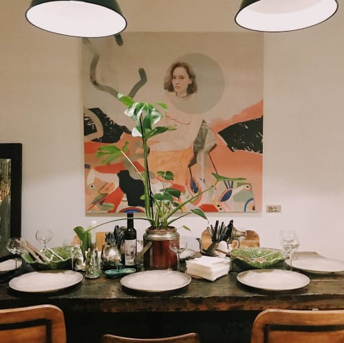 Anna and the Worms of Lapso | Paintings by Koko Che Jota | No-lugar the art company in Sevilla