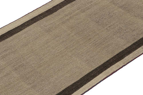 Vintage Persian Kilim in Beige with Brown Stripes by Rug | Area Rug in Rugs by Rug and Kilim