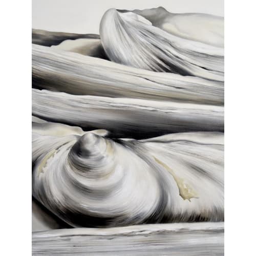 Surf Clam Stack No. 13 | Paintings by Renee Levin