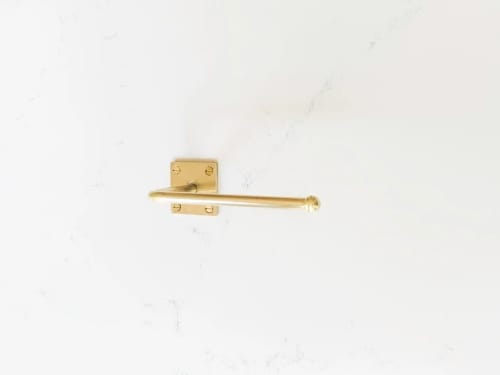 Brass Toilet Paper Holder / Handcrafted in USA | Hardware by Fuller Hardware and Design