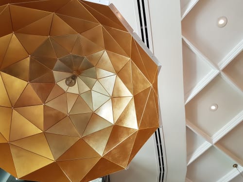 Sun Chandelier Gold 100 | Chandeliers by ADAMLAMP