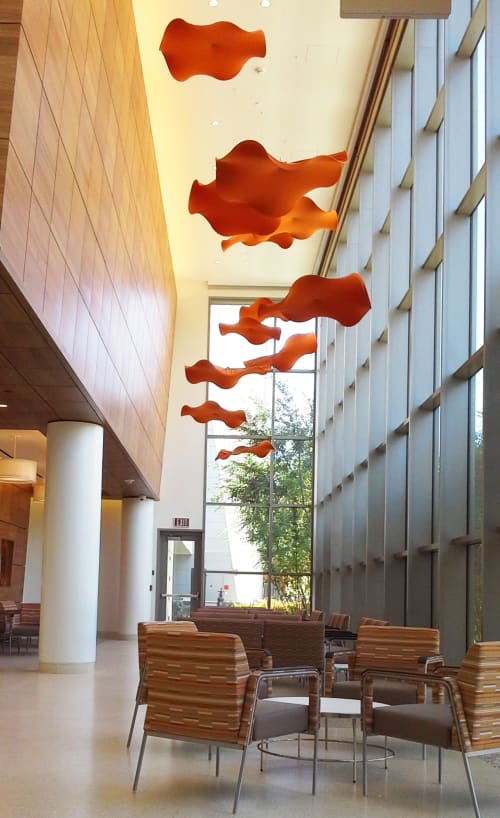 Chakras | Sculptures by Studio Lilica | UCI Health H.H. Chao Comprehensive Digestive Disease Center (CDDC) in Orange