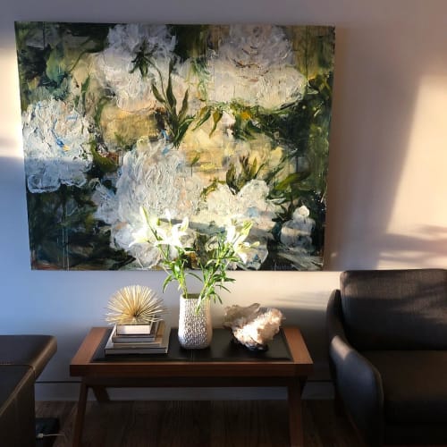 Floral Abstract Painting | Paintings by Valérie Butters