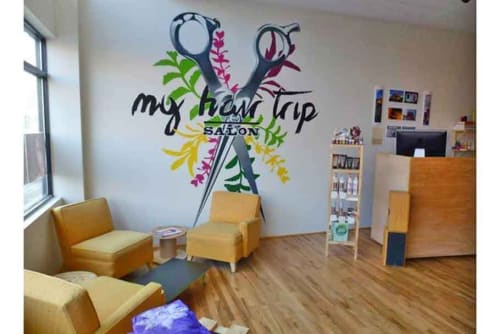 My Hair Trip Salon Mural | Murals by Bimmer T | My Hair Trip Salon Denver - The #1 organic salon in Denver in Denver