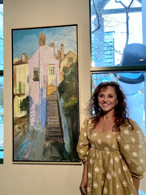 Behind Rainbow Row | Paintings by Julia Lawing Fine Art | GreenHill Center for North Carolina Art in Greensboro