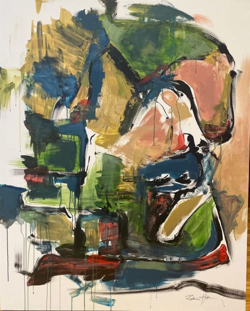 JOKER custom abstract painting | Oil And Acrylic Painting in Paintings by Rebecca Hutchins