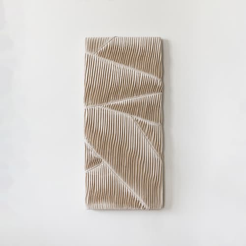 Pleated Wall Sculpture | Wall Hangings by andagain