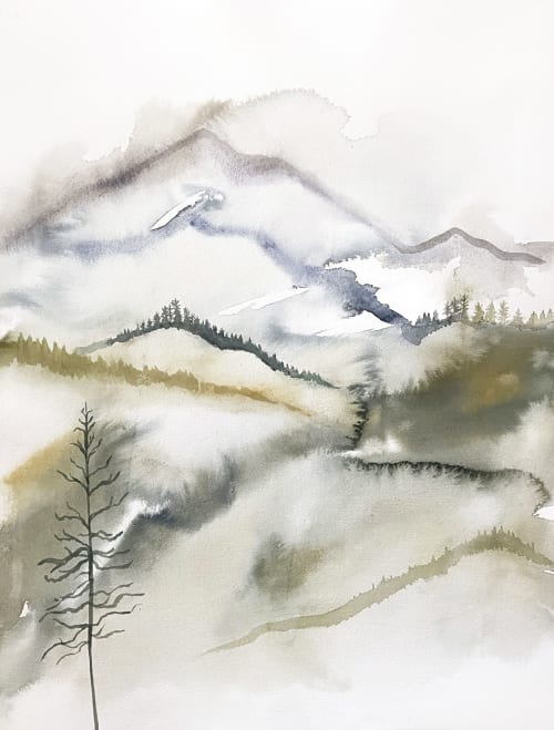 Appalachians No. 11 : Original Watercolor Painting | Paintings by Elizabeth Becker