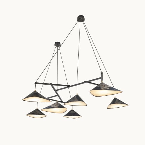 Emily Group of Seven Oxid | Chandeliers by MOSS Objects