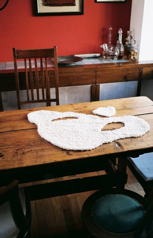 (Don't cry over) Spilt milk | Mat in Rugs by Tatiana May