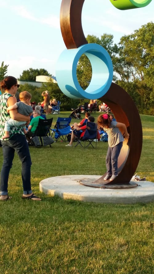 "everything is going to be okay" | Public Sculptures by Ben Pierce | Faye's Field in Bettendorf