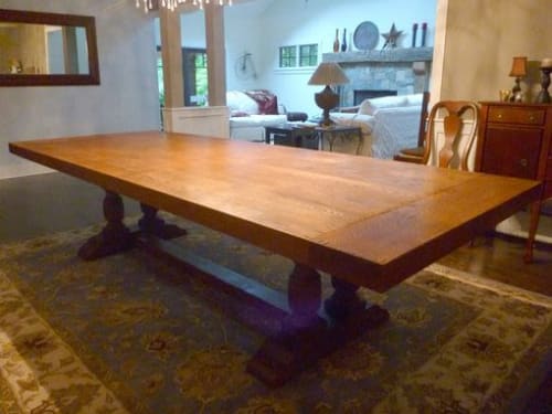 Maple Trestle Table | Tables by GlessBoards