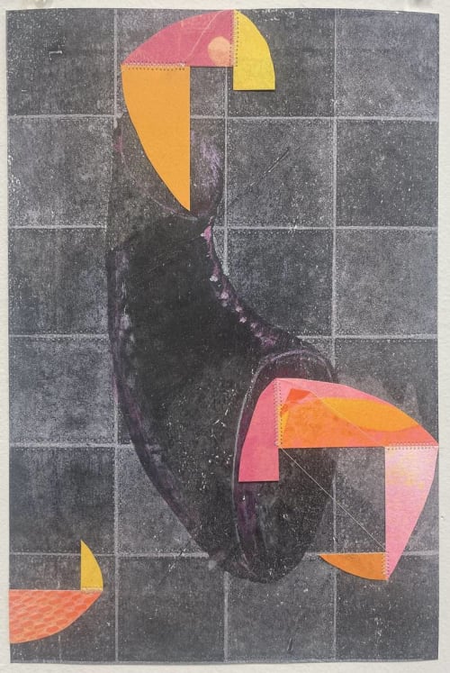 Grid Unlock | Collage in Paintings by Susan Smereka