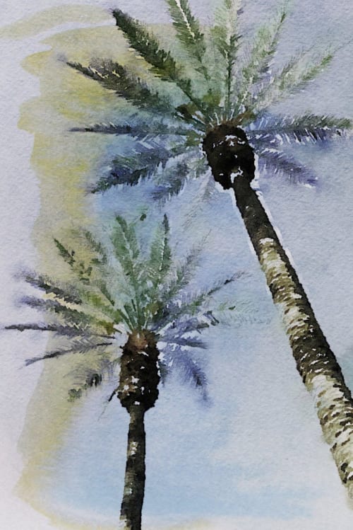 Spring Palms 5 | Oil And Acrylic Painting in Paintings by Irena Orlov