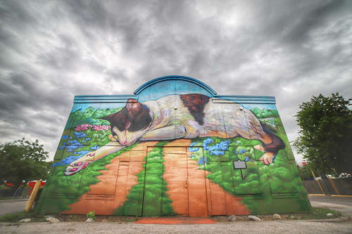 Charlie | Street Murals by Helena Martin | Starbucks in Austin