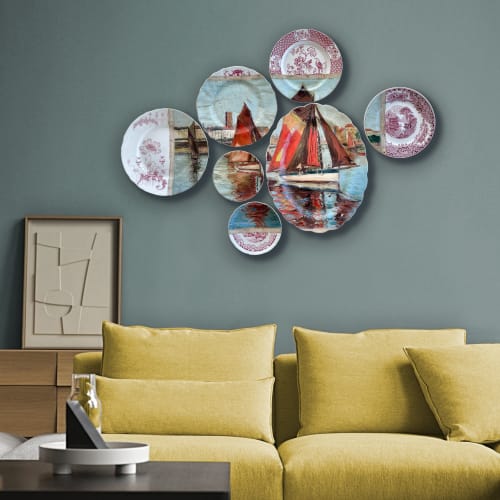 The Red Sail | Wall Sculpture in Wall Hangings by Studio DeSimoneWayland