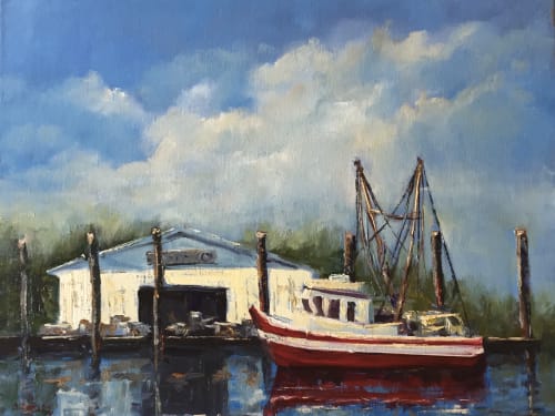 Jimmy Green’s | Paintings by Diane Larson Fine Art | Outer Banks House in Duck