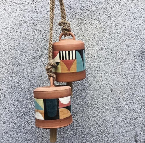 Handmade,hand painted ceramic bells | Utensils by Kizilkarakovan