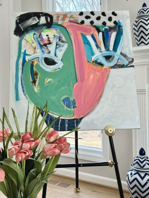 Ophelia | Sold | Oil And Acrylic Painting in Paintings by Aleea Jaques