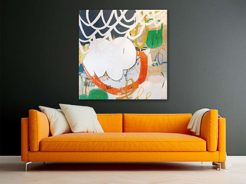 Waking Up 48"x48" | Paintings by Bibby Art