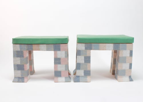 Perch in Pink | Bench in Benches & Ottomans by Kelsie Rudolph | Bozeman, MT in Bozeman