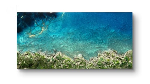 My Heart Lives Here | Mixed Media in Paintings by Ana Hefco Art