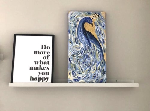 Magic Pheasant | Oil And Acrylic Painting in Paintings by KARDIMAGO