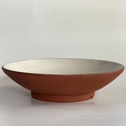 Handmade Ceramic Wide Open Bowl | Serving Bowl in Serveware by cursive m ceramics
