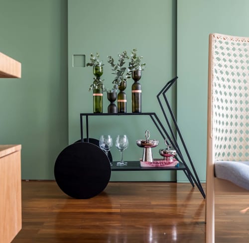 VELVET Tea Cart | Storage by Tiago Curioni Studio | CASACOR in Jardim Everest