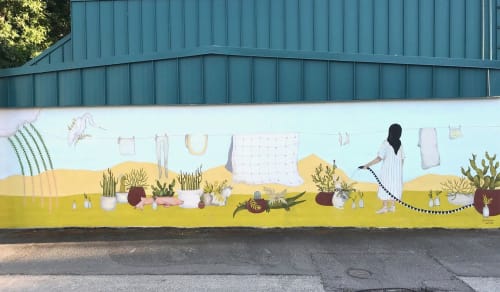 Colusa, CA Mural | Murals by Katherine Rutter | Davison Drugs & Stationery in Colusa