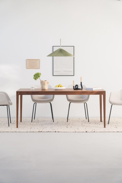 HYGG - Scandinavian dining table, modern walnut wood table | Tables by Mo Woodwork