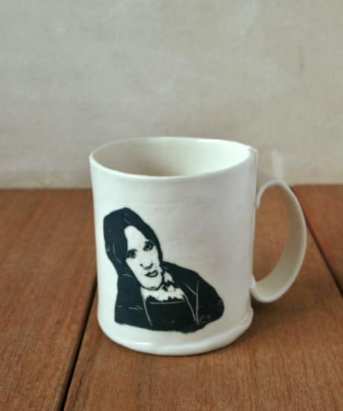 Portrait Porcelain Coffee Mug | Cups by ShellyClayspot