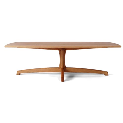 Ash Plume Coffee Table, Pedestal Living Room Table | Tables by Arid