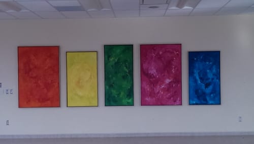 Chakra Healing Series | Oil And Acrylic Painting in Paintings by Candace Wilson Art Studio | Bridgepoint Active Healthcare in Toronto