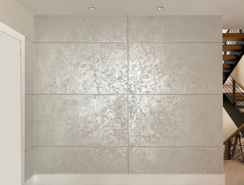 Metallic Suede | Paneling in Wall Treatments by Nicolette Atelier