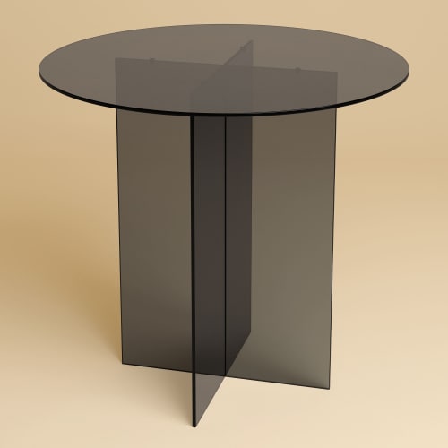 Smoked Glass Dining Table - IKI by Lebanto | Tables by Lebanto