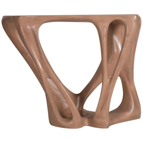 Amorph Petra Console Table, Antique Oak Stained | Tables by Amorph