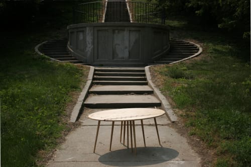 Stitched Elliptical Coffee Table | Tables by Todd McCollister