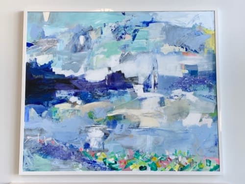 Garden By the Bay | Oil And Acrylic Painting in Paintings by Elizabeth Nagle