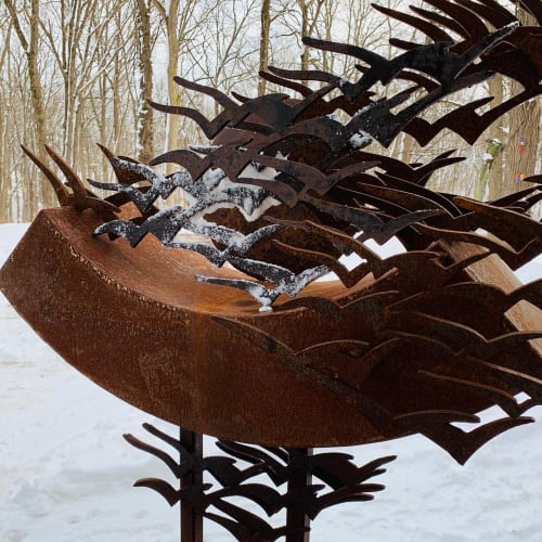 Flight | Public Sculptures by Hilde DeBruyne Art & Design LLC