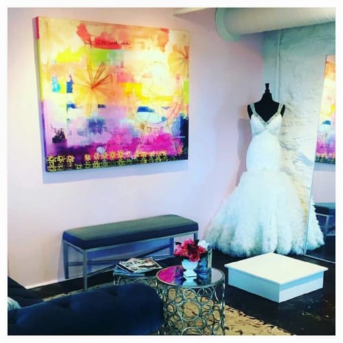 Enjoy the Ride | Oil And Acrylic Painting in Paintings by Suze Ford | Savvy Bridal Boutique in Kansas City