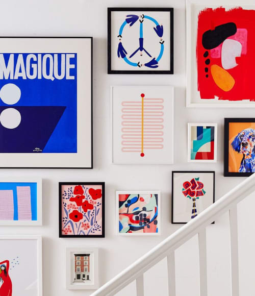 Keep Going 1 (Pink, Marigold & Crimson Colorway) | Prints by Jessica Poundstone